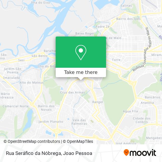 Rua Seráfico da Nóbrega map