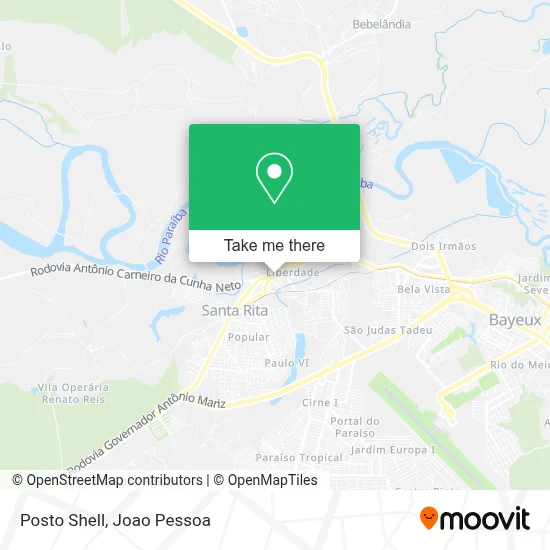 Posto Shell map