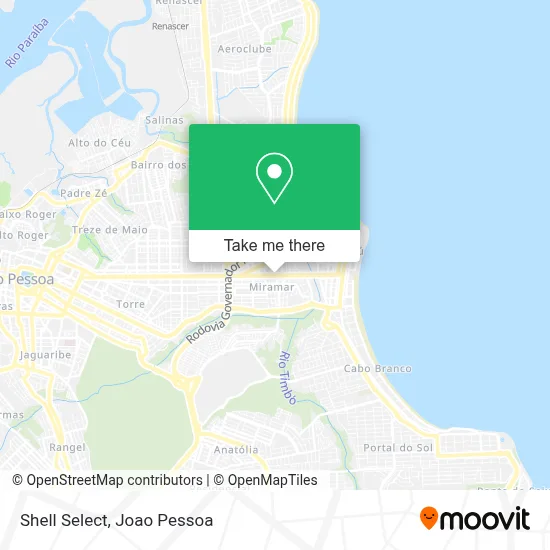 Shell Select map