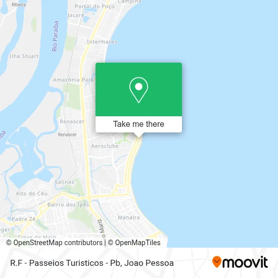 R.F - Passeios Turisticos - Pb map
