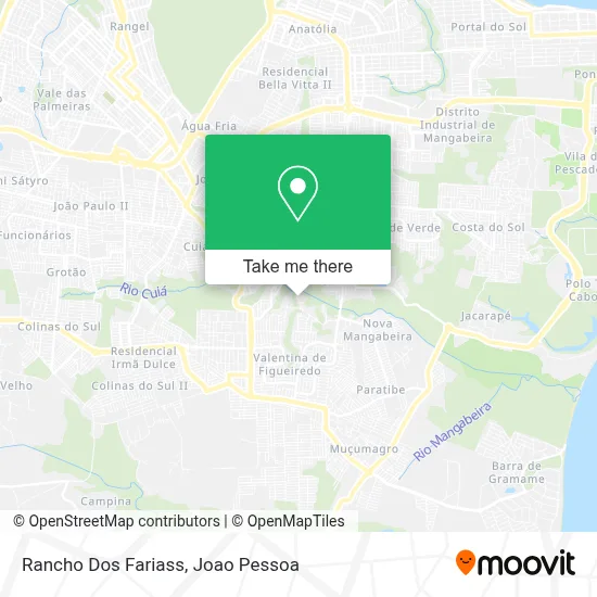 Rancho Dos Fariass map