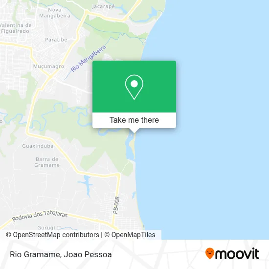 Rio Gramame map