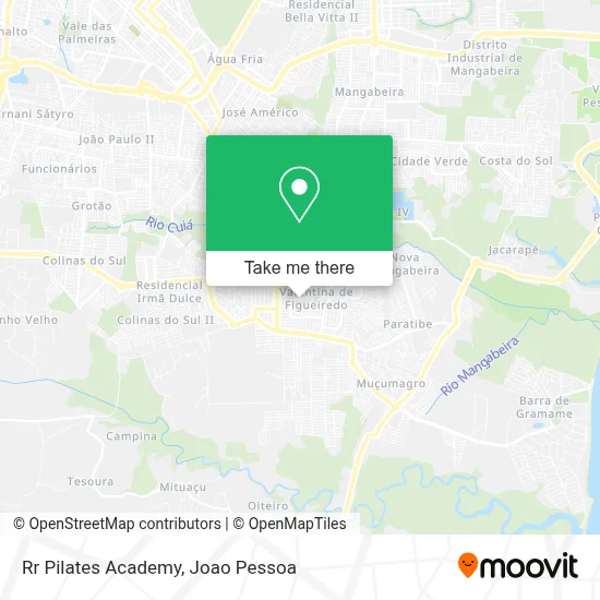 Rr Pilates Academy map