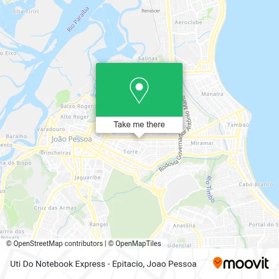 Uti Do Notebook Express - Epitacio map