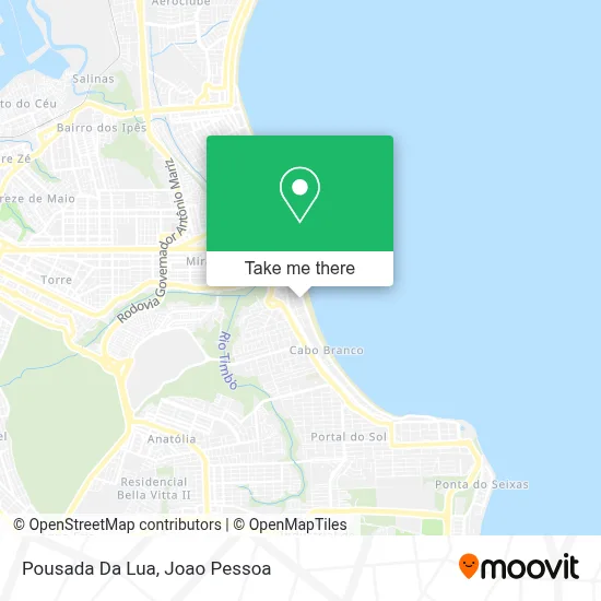 Pousada Da Lua map