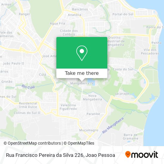 Rua Francisco Pereira da Silva 226 map