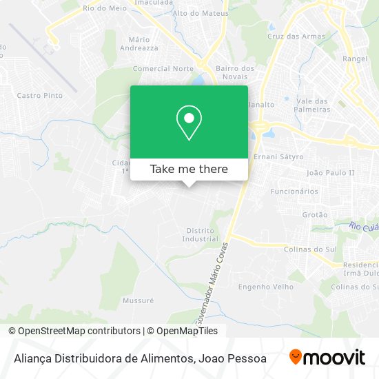 Aliança Distribuidora de Alimentos map