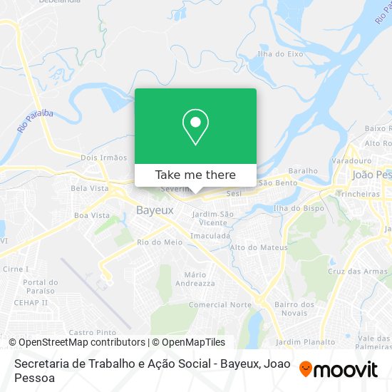 Secretaria de Trabalho e Ação Social - Bayeux map
