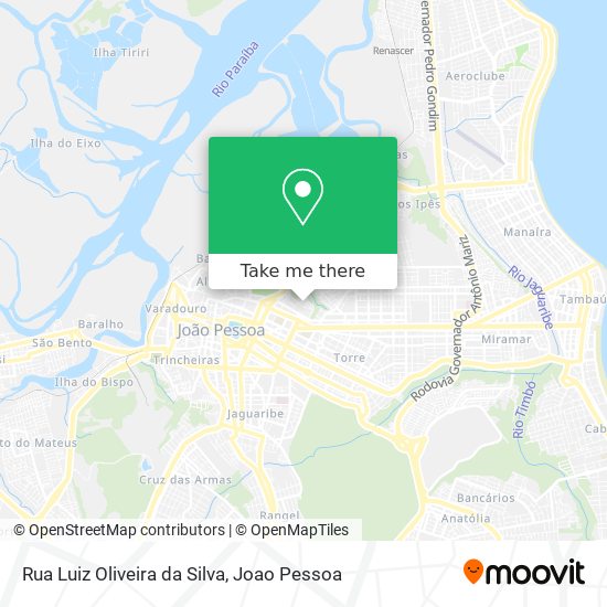 Mapa Rua Luiz Oliveira da Silva