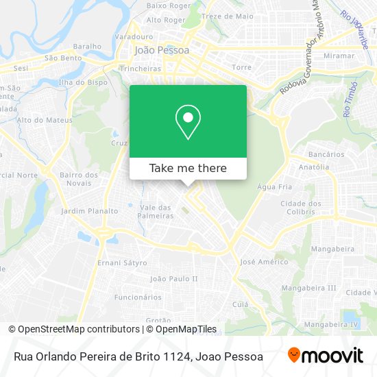 Rua Orlando Pereira de Brito 1124 map