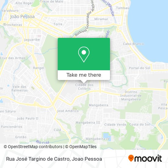 Rua José Targino de Castro map