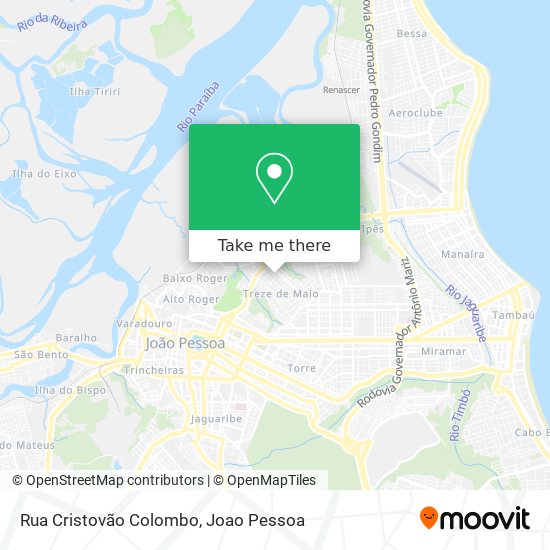 Rua Cristovão Colombo map