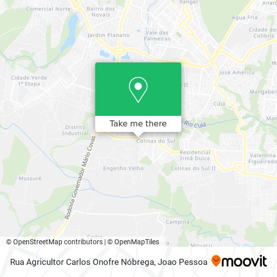 Rua Agricultor Carlos Onofre Nóbrega map