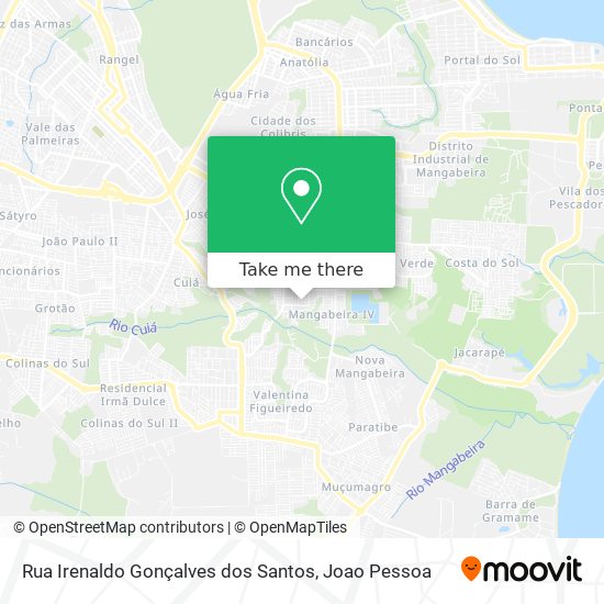 Rua Irenaldo Gonçalves dos Santos map