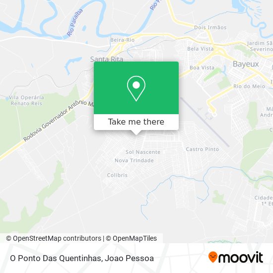 O Ponto Das Quentinhas map