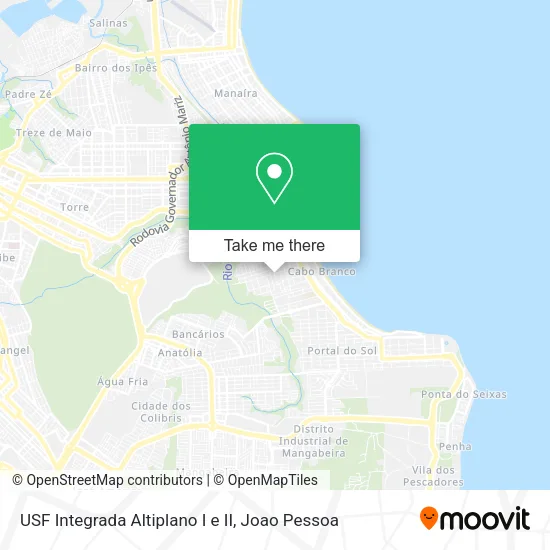 USF Integrada Altiplano I e II map