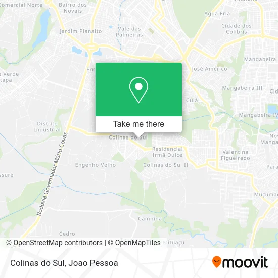 Colinas do Sul map