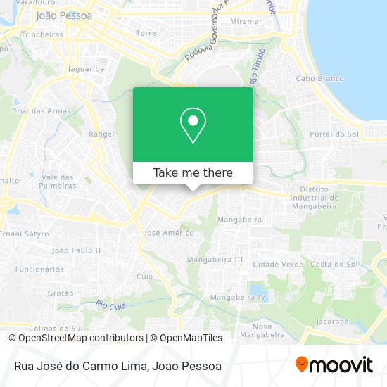 Rua José do Carmo Lima map