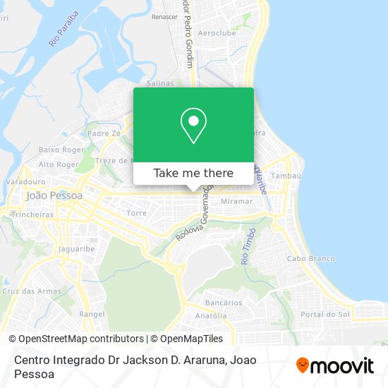 Mapa Centro Integrado Dr Jackson D. Araruna