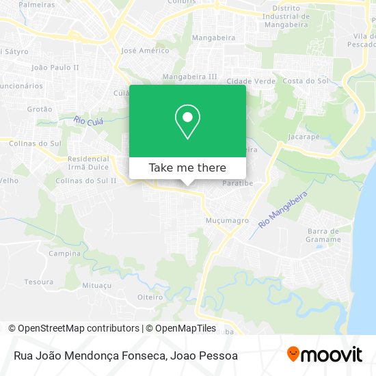 Rua João Mendonça Fonseca map