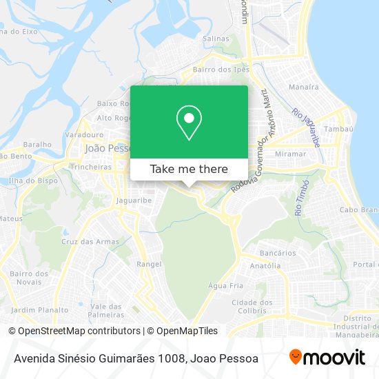 Avenida Sinésio Guimarães 1008 map