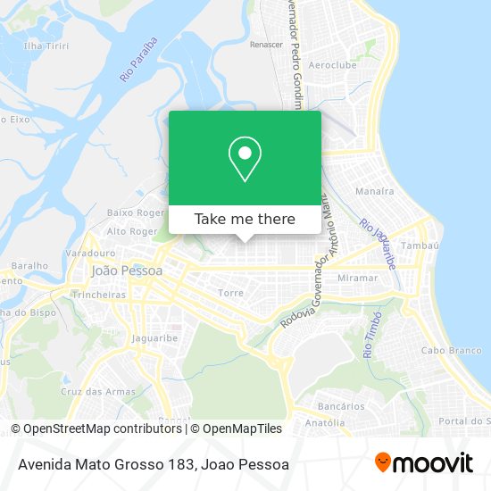 Mapa Avenida Mato Grosso 183