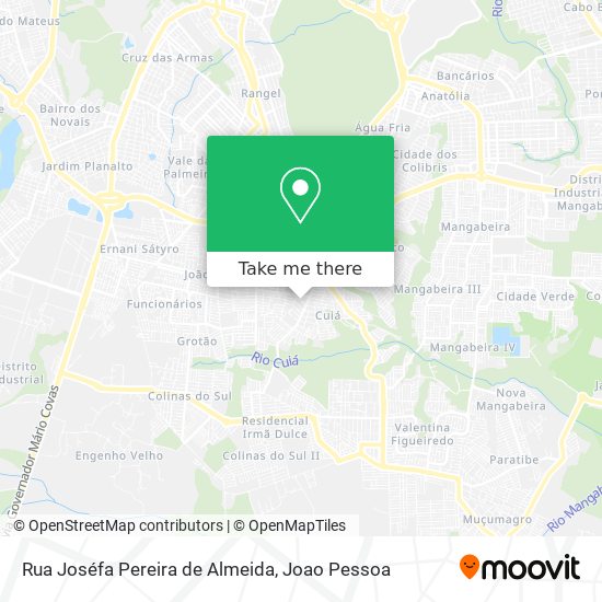 Mapa Rua Joséfa Pereira de Almeida