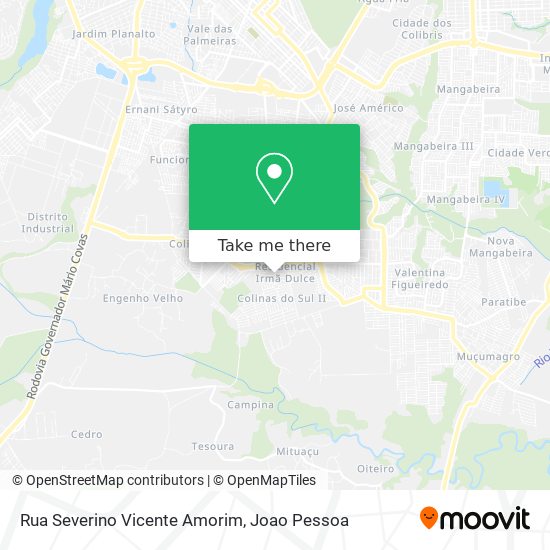 Rua Severino Vicente Amorim map