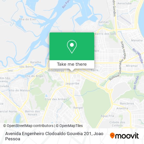 Mapa Avenida Engenheiro Clodoaldo Gouvêia 201
