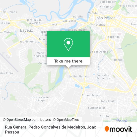 Rua General Pedro Gonçalves de Medeiros map