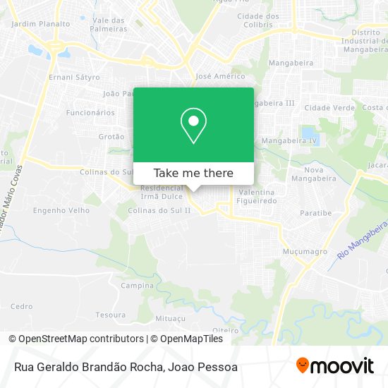 Mapa Rua Geraldo Brandão Rocha