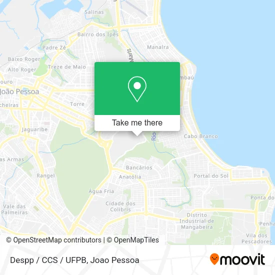 Despp / CCS / UFPB map