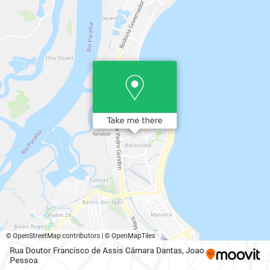 Mapa Rua Doutor Francisco de Assis Câmara Dantas