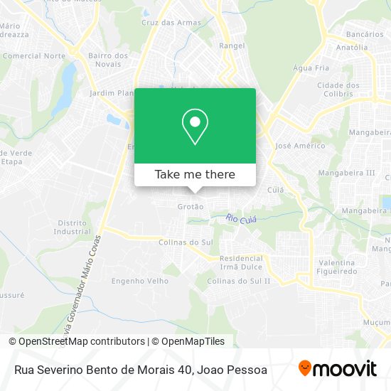 Rua Severino Bento de Morais 40 map