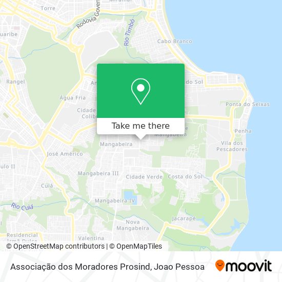 Associação dos Moradores Prosind map