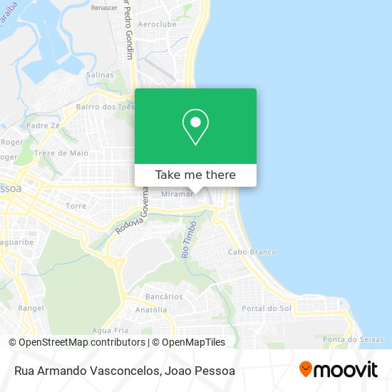 Rua Armando Vasconcelos map