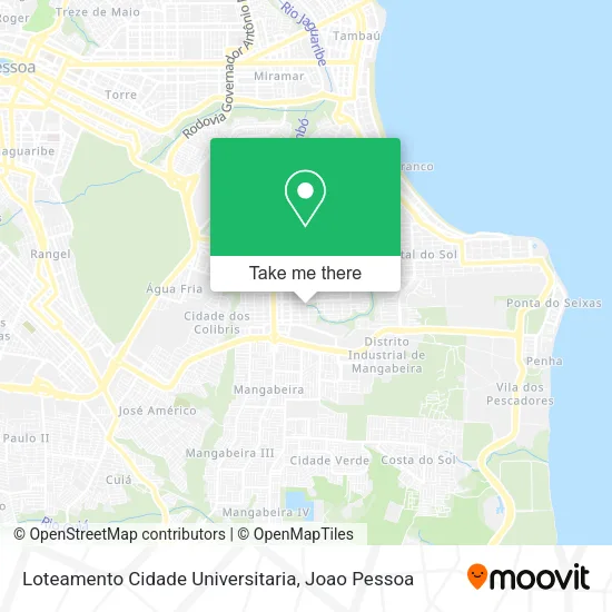 Loteamento Cidade Universitaria map