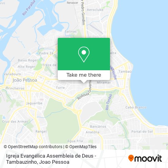 Igreja Evangélica Assembleia de Deus - Tambauzinho map