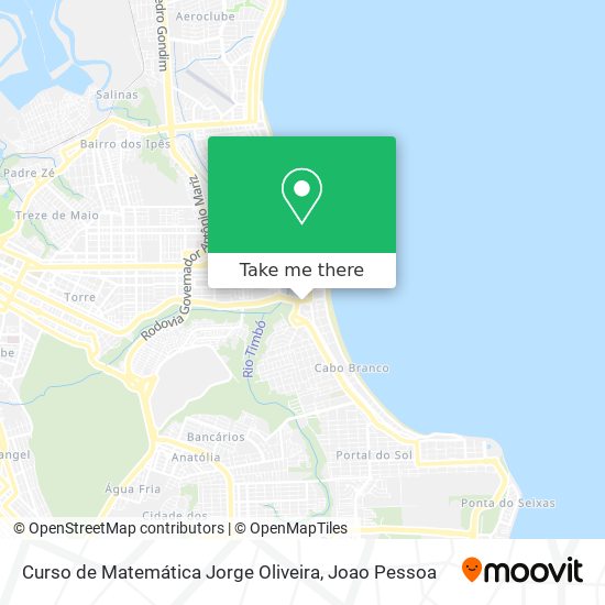 Curso de Matemática Jorge Oliveira map