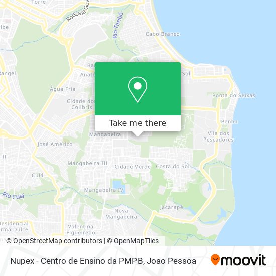 Nupex - Centro de Ensino da PMPB map