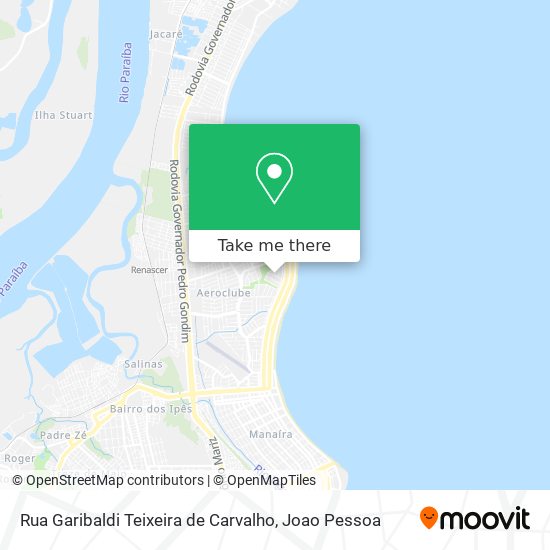 Mapa Rua Garibaldi Teixeira de Carvalho