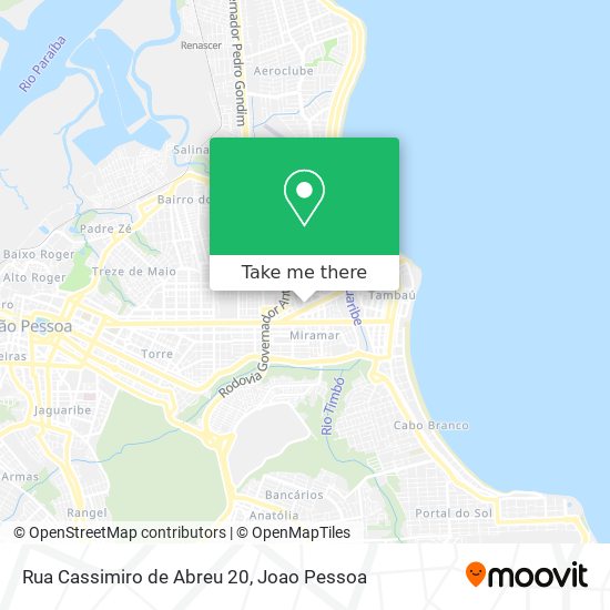 Rua Cassimiro de Abreu 20 map