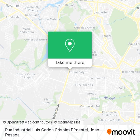 Rua Industrial Luís Carlos Crispim Pímentel map