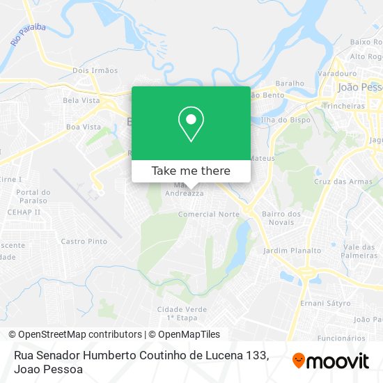 Mapa Rua Senador Humberto Coutinho de Lucena 133