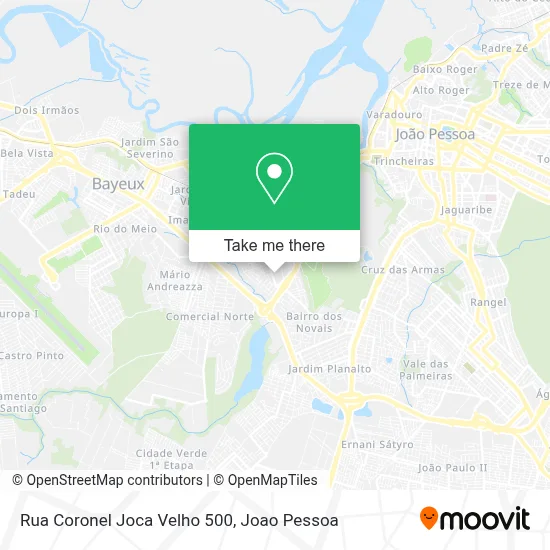 Rua Coronel Joca Velho 500 map