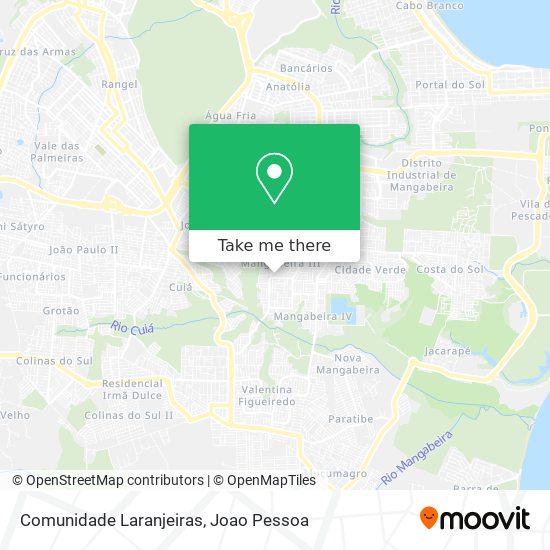 Comunidade Laranjeiras map