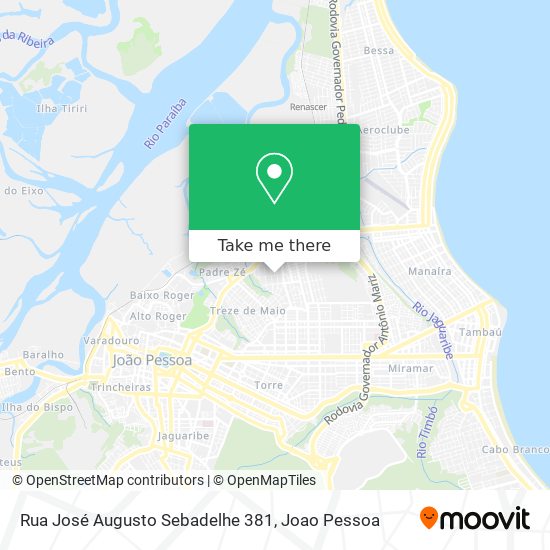 Rua José Augusto Sebadelhe 381 map