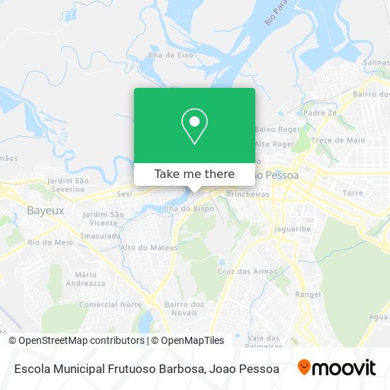 Mapa Escola Municipal Frutuoso Barbosa