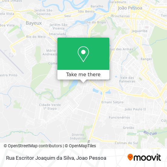 Mapa Rua Escritor Joaquim da Silva