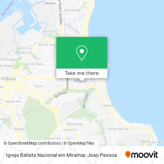 Igreja Batista Nacional em Miramar map